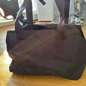 Deep purple Lululemon yoga duffle bag